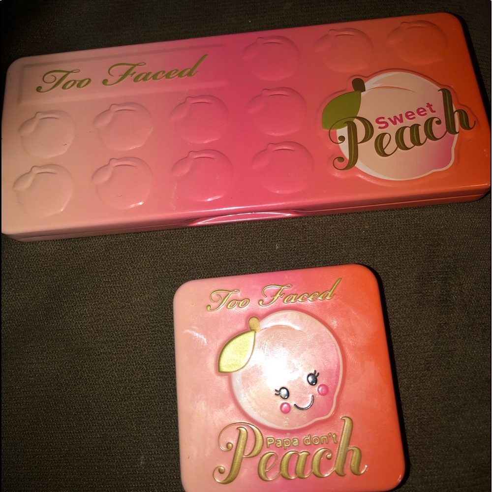 Too faced 🍑 peach eyeshadow and blush set! 🍑